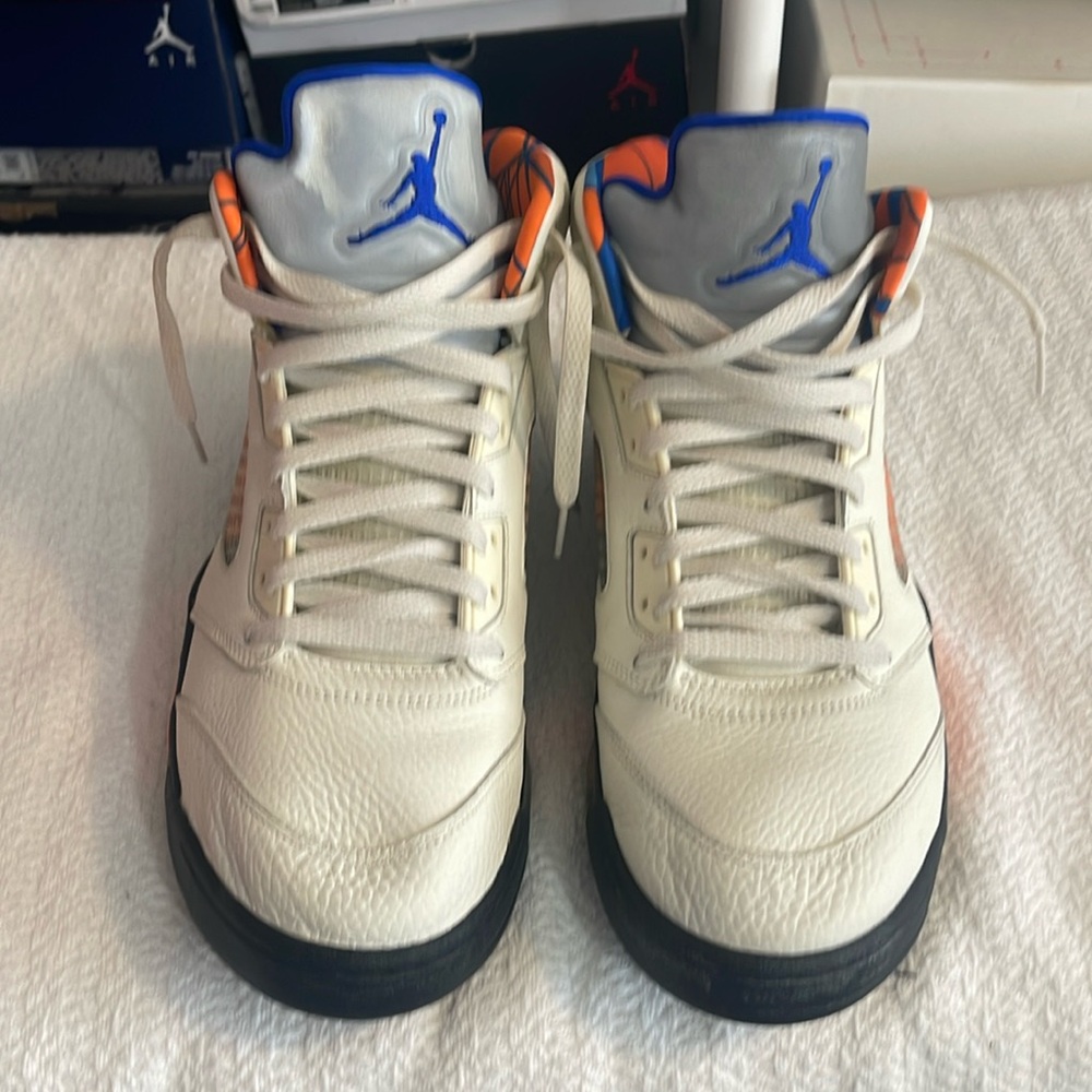 A gentle used pair of Jordan 5